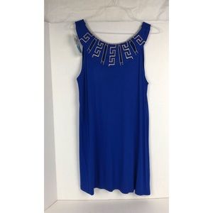 NWT Made in Greece Greek Key Design Mini Dress